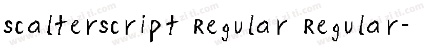 ScalterScript Regular Regular字体转换